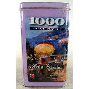 Riviera 1000 Piece Puzzle in Sealed Tin Artist Collection Pino by Mattel